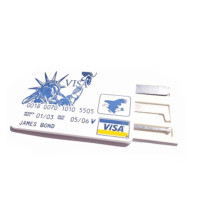 High quality VISA James Bond Credit Card Pickset Hook Lock Pick Set Silver