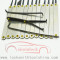 Hot Sale 12pcs Stainless Steel and Iron Lock Pick Tool Set Black and Silver AML020099