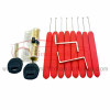 High quality Locksmith Kaba 8pcs Red Lock Pick Set + Transparent Practice Padlock + Two Keys