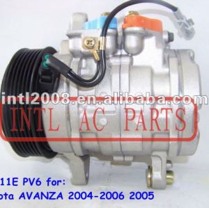 10s11e pv6 auto ac compressor com a embreagem para toyota avanza 2004-2006 2005 oem#jk447220- 4094 jk4472204094