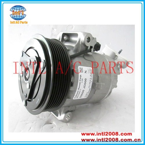 Cvc5 CVC PV7 compressor ac para Nissan Qashqai 1.6 J10 2007-2011 92600-JD73A 92600-BR70A 92600-JD700 92600-BB00A 8200454172