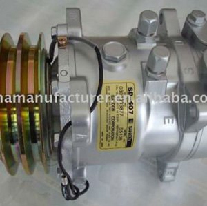 Ac klimakompressor bomba para sd507 5h11 5108 5133 12v 2a 125mm o- ring