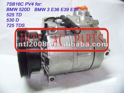 7sb16c pv4 compressor aplicável para bmw 3 e36 e39 e38/520d 530d 525 td 725 tds 64526904017 64526914369 64528377242 64528385050