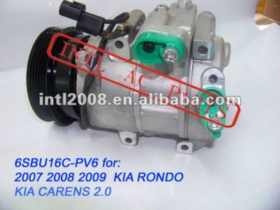 6sbu16c pv6 um/compressor ac para kia carens 2.0 cvvt 2006 ascendente 97701 - 1d200 97701 - 1d300 97701 1d200