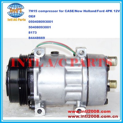 Sanden 7h15 sd7h15 050408093001 50408093001 8173 84448669 auto compressor da ca para caso/new holland/ford