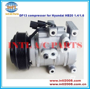Df13 auto ar condicionado compressor ac para o hyundai hb 20/hb20/hb20 1.4/1.6 motor 2010 2011 2012 2013 2014-