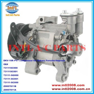 73111sc000 73111sc001 73111-sg000 73111-sc001 73111-sc000 z0007811a dkv-10r/dkv10r compressor para subaru forester/impreza