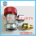 90 alto grau lateral r134a auto ac ar condicionado engate rápido ajustável adaptador conector