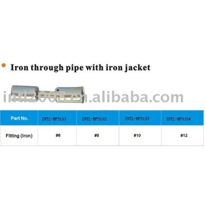 iron through pipe with iron jacket cap fereule wholesale and retail