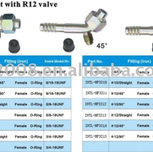 iron steel joint with R12 valve wholesale and retail