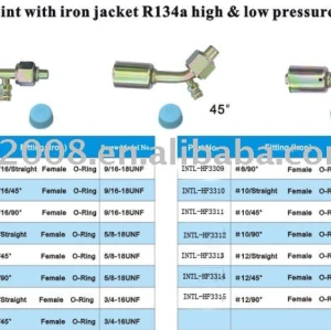 iron steel JOINT with iron jacket cap R134A hign & low pressure VALVE wholesale and retail