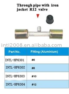 through pipe with iron jacket R12 valve wholesale and retail