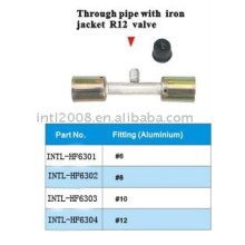 through pipe with iron jacket R12 valve wholesale and retail