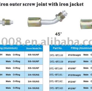 flexible iron outer screw joint with iron jacket cap wholesale and retail
