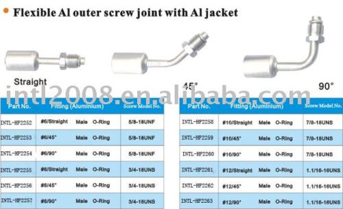 flexible aluminum outer screw joint with aluminum joint cap wholesale and retail