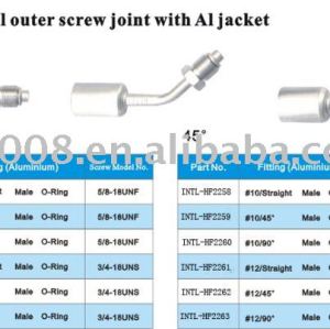 flexible aluminum outer screw joint with aluminum joint cap wholesale and retail
