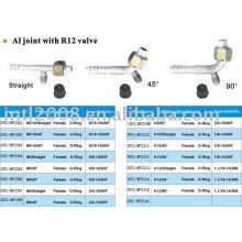 aluminum joint fitting with R12 valve wholesale and retail