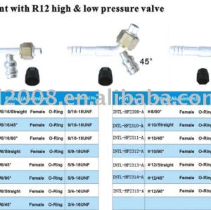 Alumínio montagem conjunta com r12 hign& válvula de baixa pressão de atacado e varejo
