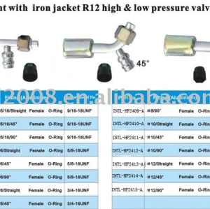 aluminum joint with aluminum jacket cap R12 HIGN & LOW PRESSURE valve wholesale and retail