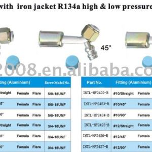 aluminum joint with iron jacket cap R134A HIGN & LOW PRESSURE valve wholesale and retail