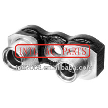 Universal A/C compressor Fitting Adapter Horizontal Port/Tube manifold fitting 3/4" x 7/8" COMPRESSOR HEAD FITTING CONNECTOR