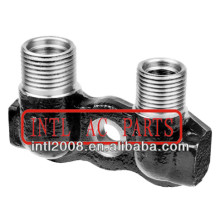 TUBE THREAD COUPLING Universal A/C compressor Fitting Adapter Vertical Flex 7 fitting Port/Tube manifold fitting 3/4" x 7/8"
