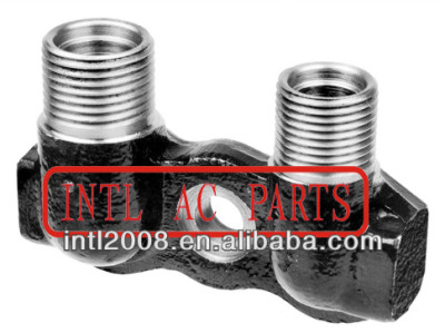 TUBE THREAD COUPLING Universal A/C compressor Fitting Adapter Vertical Flex 7 fitting Port/Tube manifold fitting 3/4