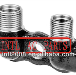 Tubo de linha de acoplamento universal um/compressor c adaptador de montagem vertical flex 7 encaixe porta/tubo colector de montagem 3/4