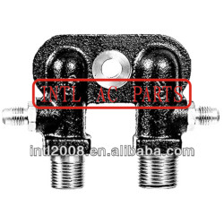 CONNECTOR TM A/C compressor Fitting Adapter Vertical outputs Port/Tube manifold fitting