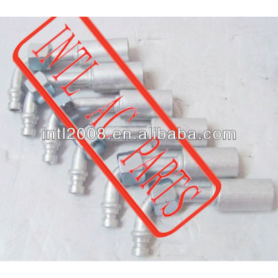 INTL-HF040 auto ac hose FITTING Fittings Tubing Aluminum Hose Fitting Connection R134a Applicable