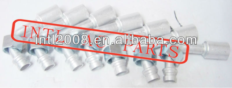 auto ac hose FITTING Fittings Tubing Aluminum Hose Fitting Connection R134a Applicable for hose 13/32" 90 degree Female O-ring