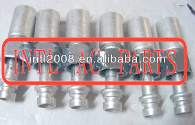 1/2 inch (13MM) Straight/ 180 degree Aluminum A/C HOSE CONNECTOR FITTING for R134a Air Conditioner /AC system