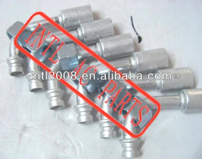 1/2 inch (13MM) elbow/ 90 degree A/C HOSE CONNECTOR FITTING for R134a Air Conditioner /AC system