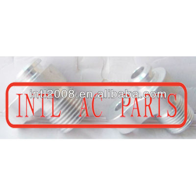 auto ac hose FITTING Fittings Tubing Aluminum #10 22mm hose fitting COMPRESSOR FITTING PRESSURE PLATE (R134A MOUNT )
