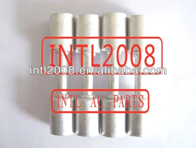 Aluminum Straight THROUGH PIPE /Staight HOSE FITTING THROUGH PIPE TWO SIDE WITH JACKET FERRULE