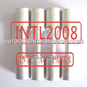 Aluminum Straight THROUGH PIPE /Staight HOSE FITTING THROUGH PIPE TWO SIDE WITH JACKET FERRULE