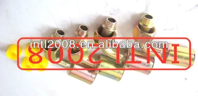 90 Degree Elbow STEEL FEMALE O-RING HOSE FITTING WITH FERRULE JACKET 10# (1/2 inch) size Auto Car Air Conditioner system