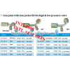 iron auto air conditioning beadlock hose fitting crimp on fitting hose connector with R134a service port #8 45 degree