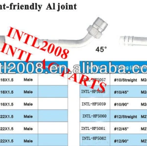 standard Oring Hose coupling Barb Fittings with aluminum jacket
