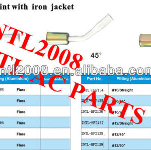 #6 straight flare quick joint /connector/coupling with iron jacket cap for wholesale and retail