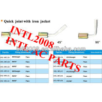 #8 straight flare quick joint /connector/coupling with iron jacket cap for wholesale and retail