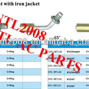 #8 45 degree Oring beadlock fitting quick joint /connector/coupling with iron jacket cap for wholesale and retail