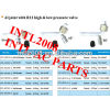 female oring barb hose fitting /connector/coupling with Al joint R12 high and low pressure value