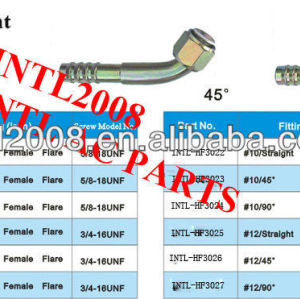 INTL-HF3017 female flare barb hose fitting /connector/coupling with full Iron joint