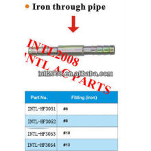 high quality standard Iron through pipe /hose fittings