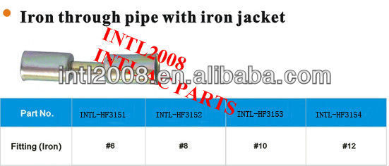 iron through pipe hose fitting /connector/coupling with Iron Jacket for wholesale and retail