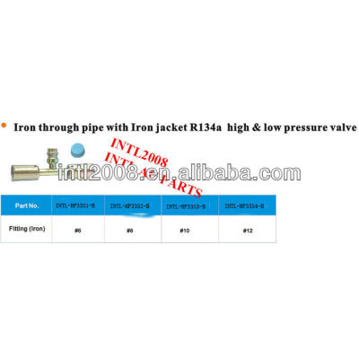 auto air conditioning hose fitting ac pipe fitting auto through pipe hose fittingcoupling