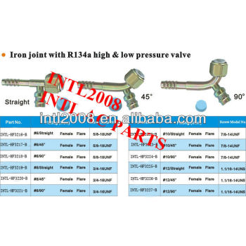 Universal auto air conditioning hose fitting hose barb fitting AC barb fitting hose splicer