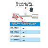 INTL-HF6404 standard through pipe /pipe hose fitting with Al jacket R12 Valve