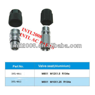 intl-9011 R134a Auto air conditioner Aluminum valve seat hose fittings valve seat hose adapter hose connector hose coupling